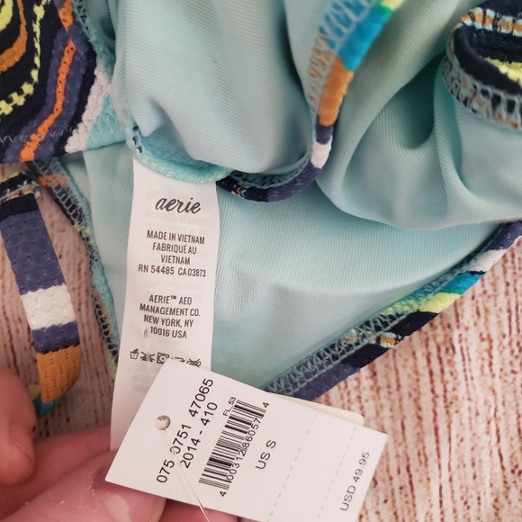 Aerie Striped MultiColor Swimsuit - Picture 10 of 11